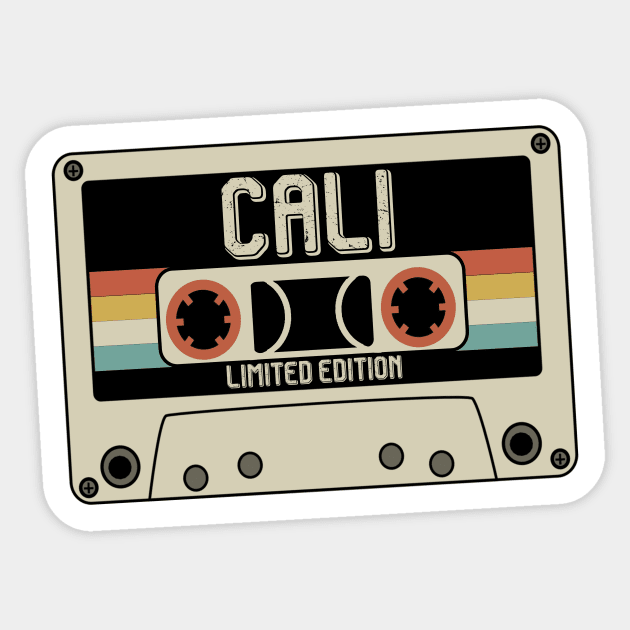 Cali - Limited Edition - Vintage Style Sticker by Debbie Art